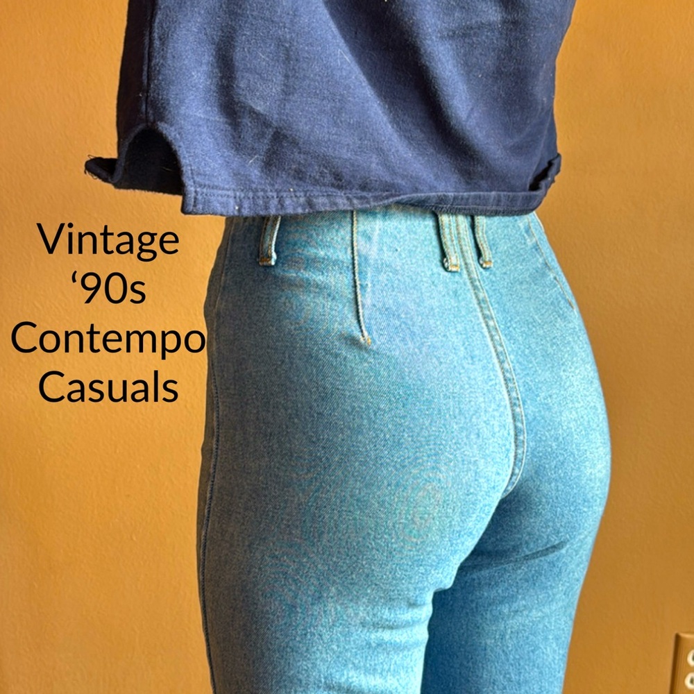 90s vintage straight all-cotton straight jeans Size 27